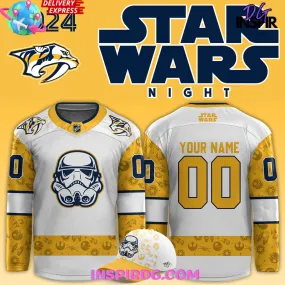 -Nashville Predators x Star Wars Night 2024 Custom Hockey Jersey