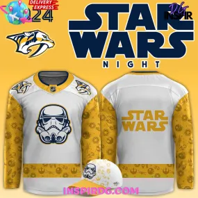 -Nashville Predators x Star Wars Night 2024 Hockey Jersey