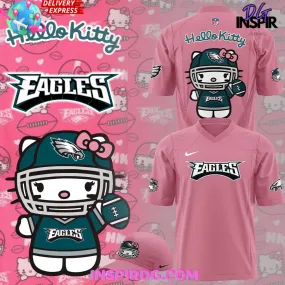 -Philadelphia Eagles x Hello Kitty Pink T-Shirt