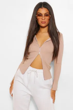 2 Way Zip Cardigan