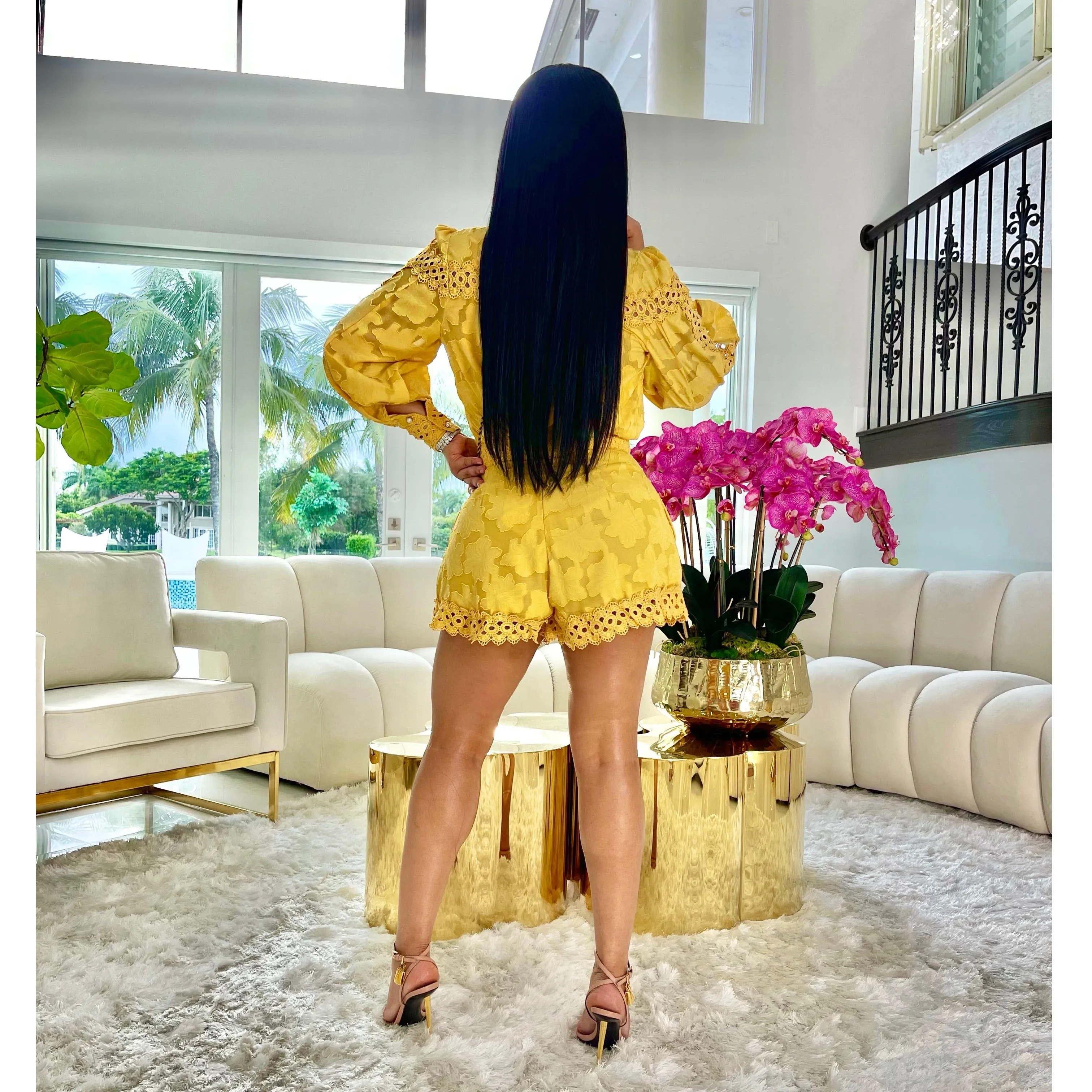 Angelica Embroidered Short Set