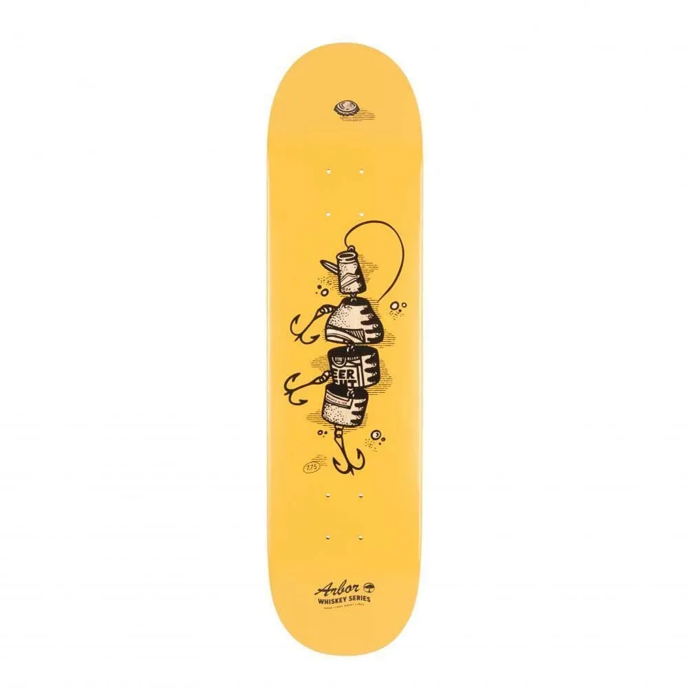 Arbor Skateboard Deck Whiskey 7.75 Upcycle Yellow 7.75