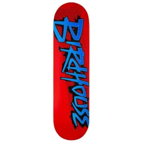 Birdhouse Skateboards Splatter Logo Skateboard Deck Red 8.25