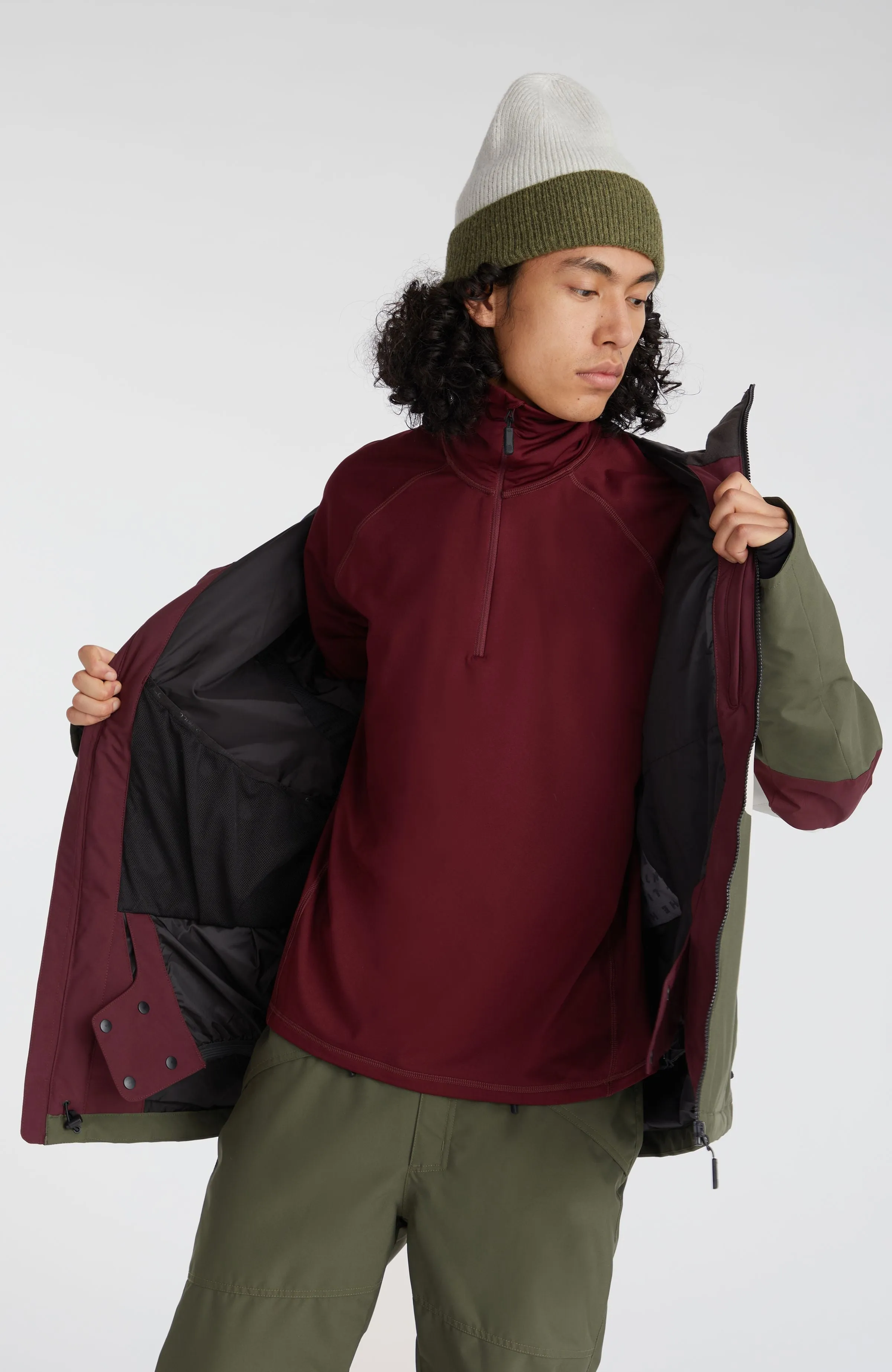 Carbonite Snow Jacket | Windsor Wine Colour Block
