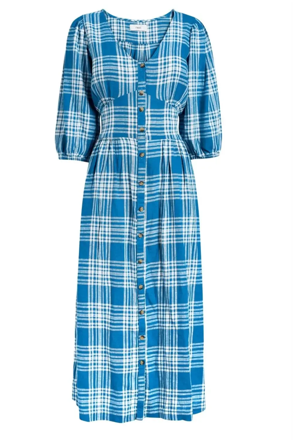 Check Midi Dress