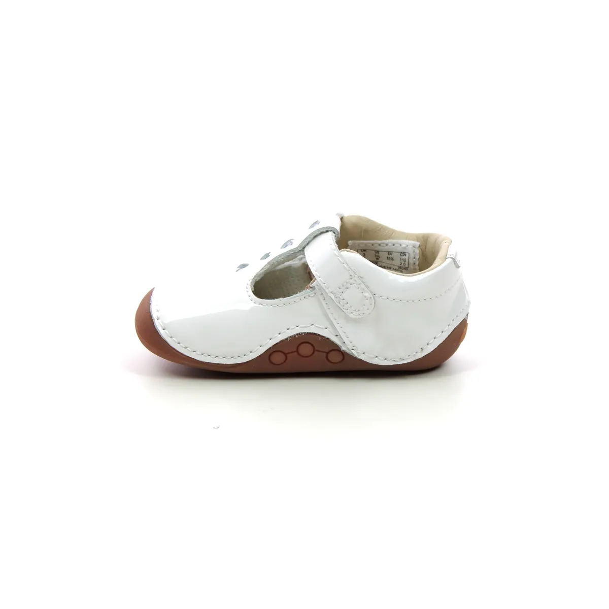 Clarks - Tiny Beat T 261715876f - F Fit (white Patent)