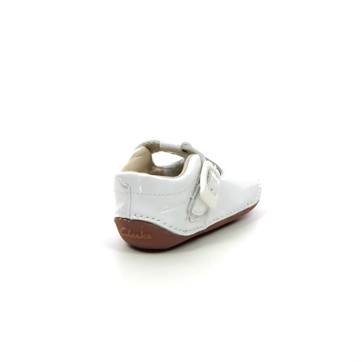 Clarks - Tiny Beat T 261715876f - F Fit (white Patent)