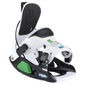 Flow Micron Snowboard Bindings Youth 2013-Black and White