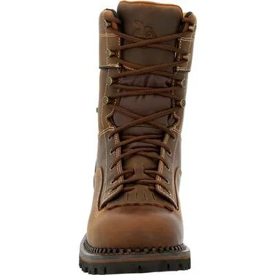GEORGIA BOOT MENS AMP LT LOW HEEL LOGGER WATERPROOF WORK BOOT 13M