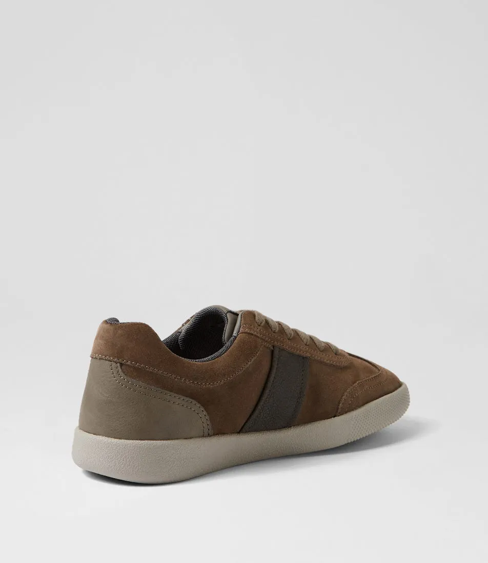 GEOX U Rieti A Dove Grey Mud Suede Sneakers
