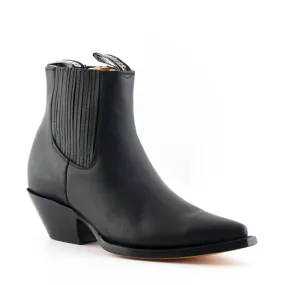 Grinders - Mustang Black Leather Cowboy / Western Style Boots