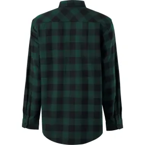 Hard Yakka Long Sleeve Check Flannel Shirt Green