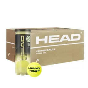 Head Tour XT Tennis Balls (Lime Yellow) (24 Cans)
