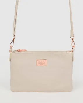 Ivory Strap Crossbody Bag