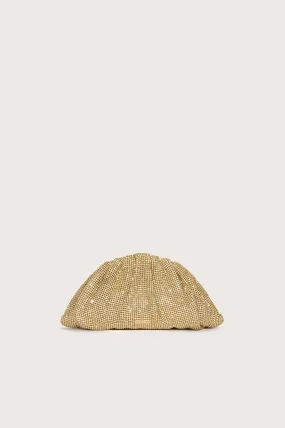JAALA MINI RHINESTONE CLUTCH - LIGHT GOLD