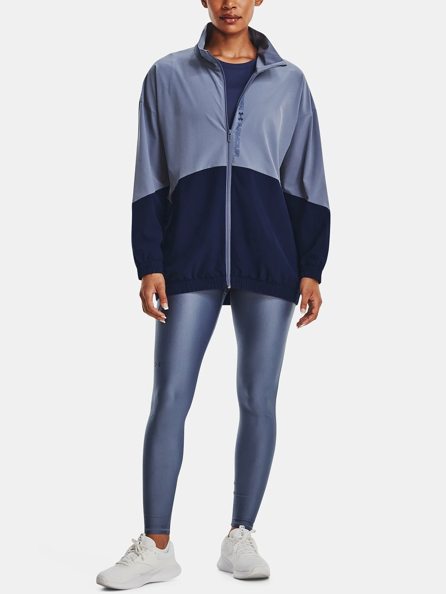 jacket Under Armour Woven Oversized - Purple - women´s