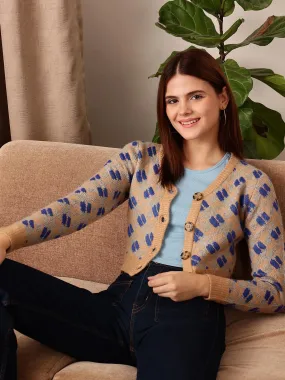 Jacquard cardigan