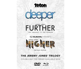 Jeremy Jones Trilogy Snowboard DVD/Bluray Combo Deeper Further Higher 2015 