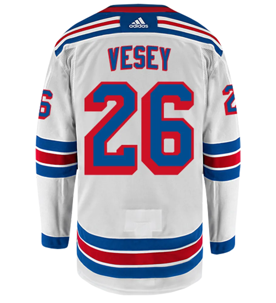 Jimmy Vesey New York Rangers Adidas Authentic Away NHL Hockey Jersey     