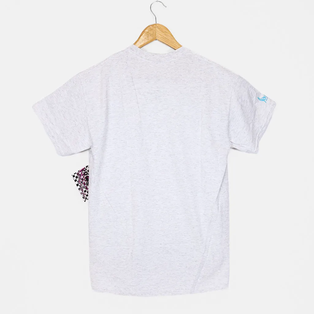 Krooked Skateboards - Mermaid T-Shirt - Ash / Multi