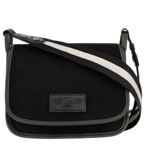 Le Foulonné M Crossbody bag Black - Canvas