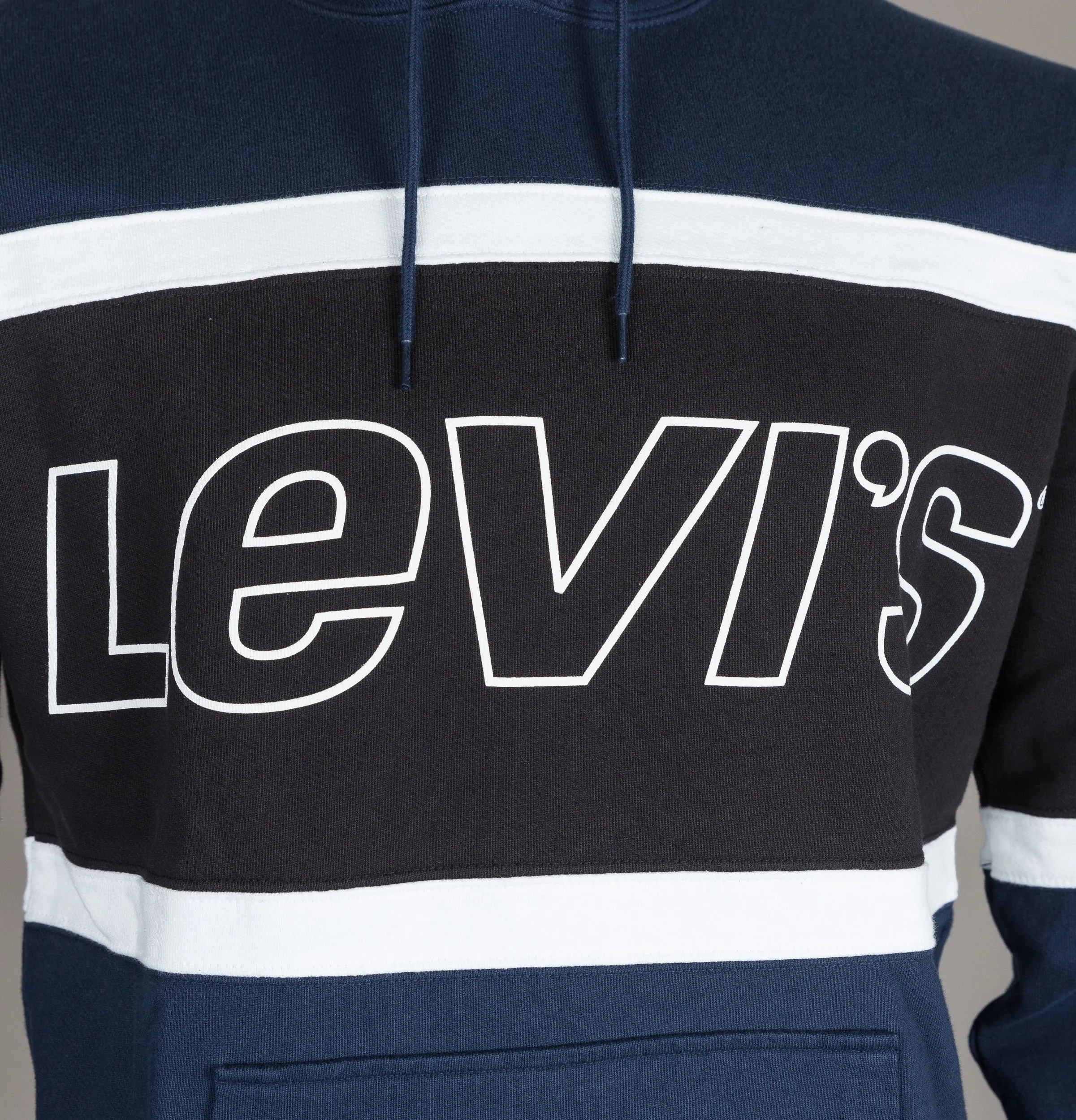 Levi's Pieced Colour Block Hoodie Dress Blue