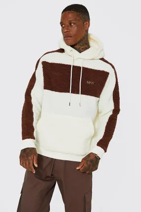 Man Borg Colour Block Hoodie