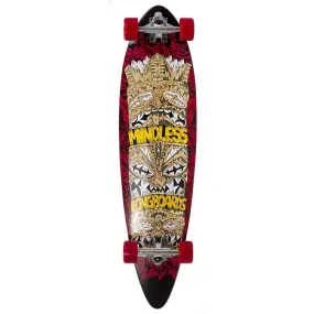 Mindless Tribal Rogue IV Longboard Complete Skateboard Red 38 x 9.75