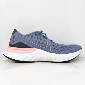 Nike Boys Renew Run CT1430-418 Blue Running Shoes Sneakers Size 6.5Y