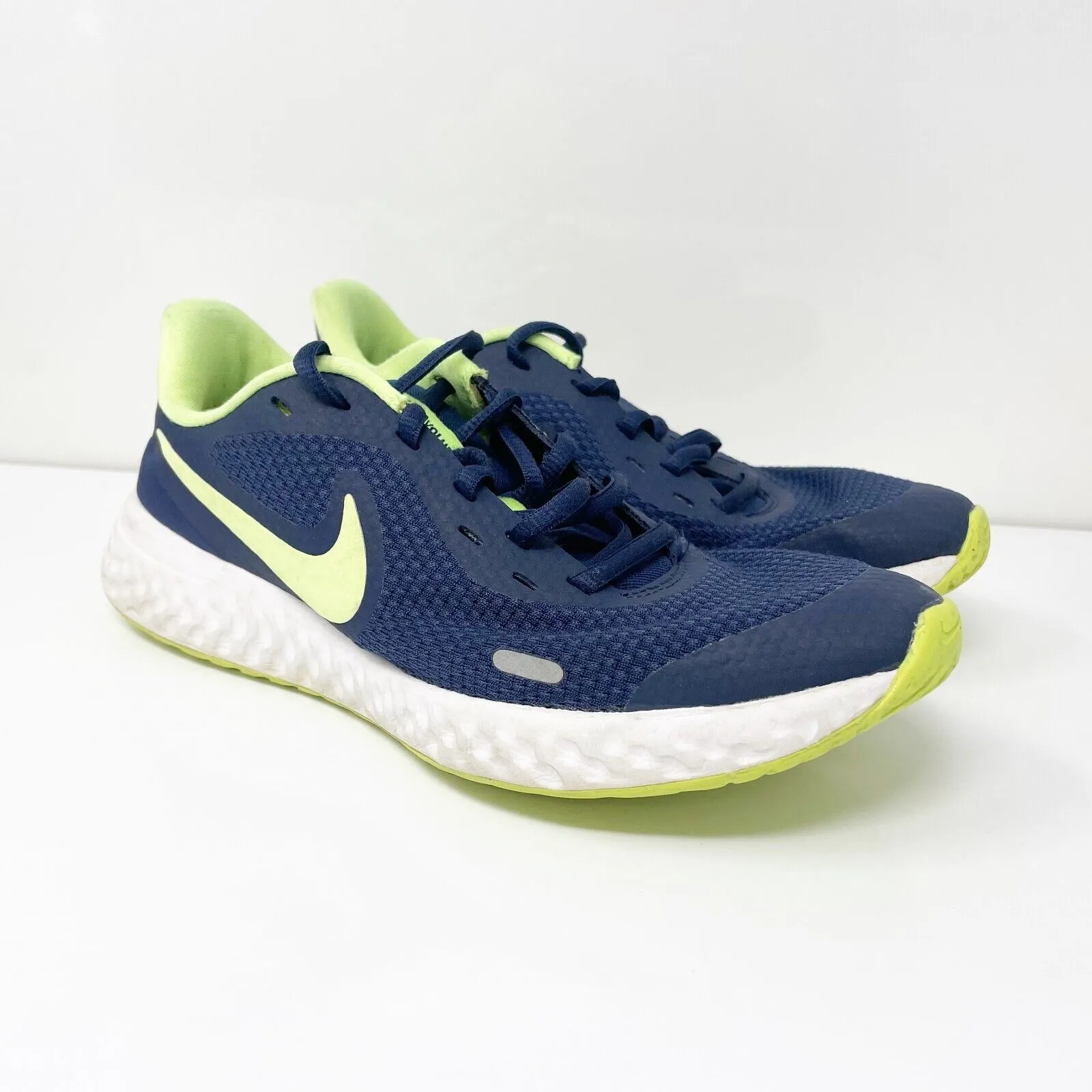 Nike Boys Revolution 5 CZ9694-400 Blue Running Shoes Sneakers Size 6Y