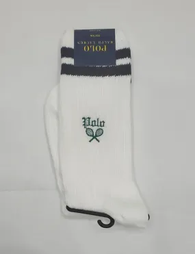 Nwt Polo Ralph Lauren White Tennis Socks