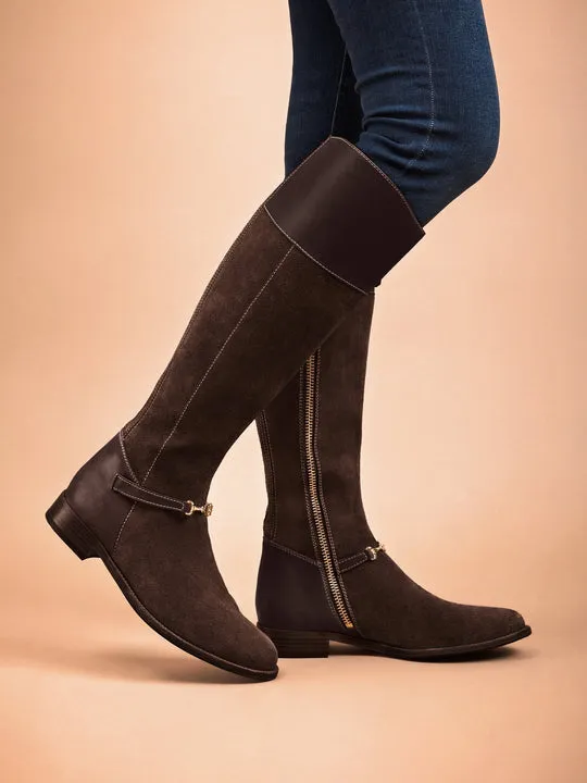 Octavia       60% Off   |   Save £237  chocolate Flat Knee-high Boots        - Regular Fit