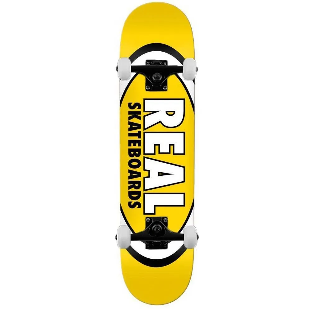 Real Team Classic Oval Complete Skateboard Yellow 8.06