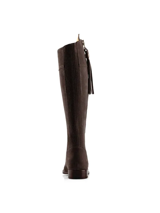 Regina chocolate Flat Knee-high Boots        - Regular Fit