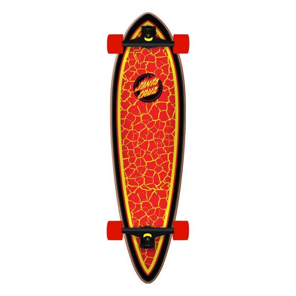 Santa Cruzer Flame Dot Factory Complete Skateboard Pintail 33