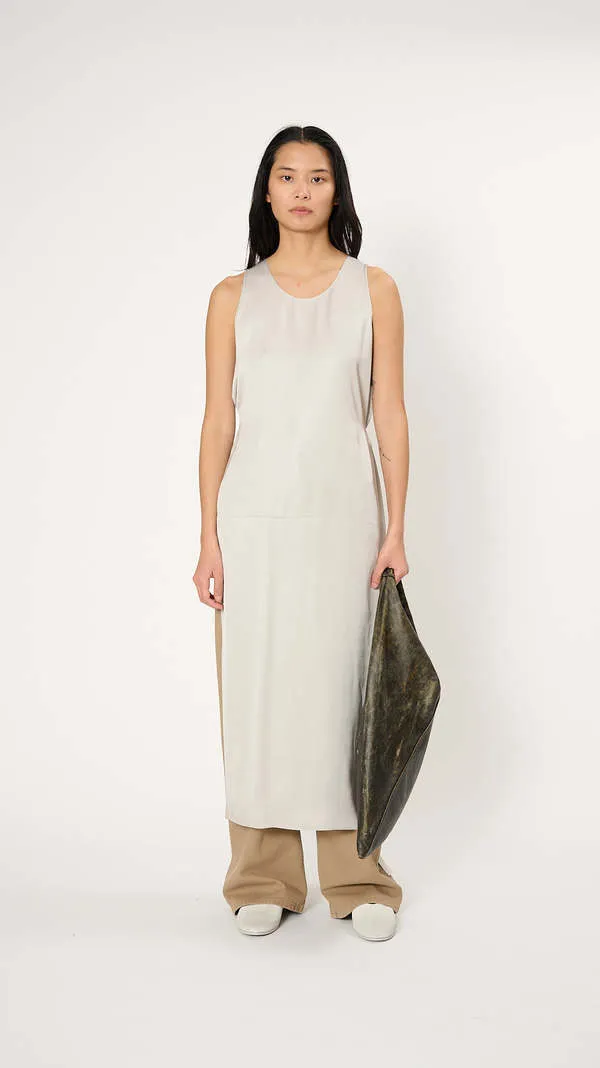 Satin Dress - Greige