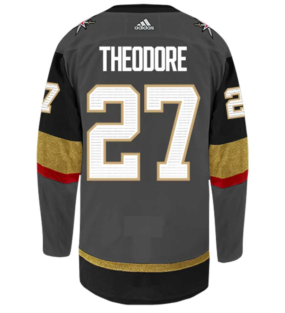 Shea Theodore Vegas Golden Knights Adidas Authentic Home NHL Hockey Jersey     