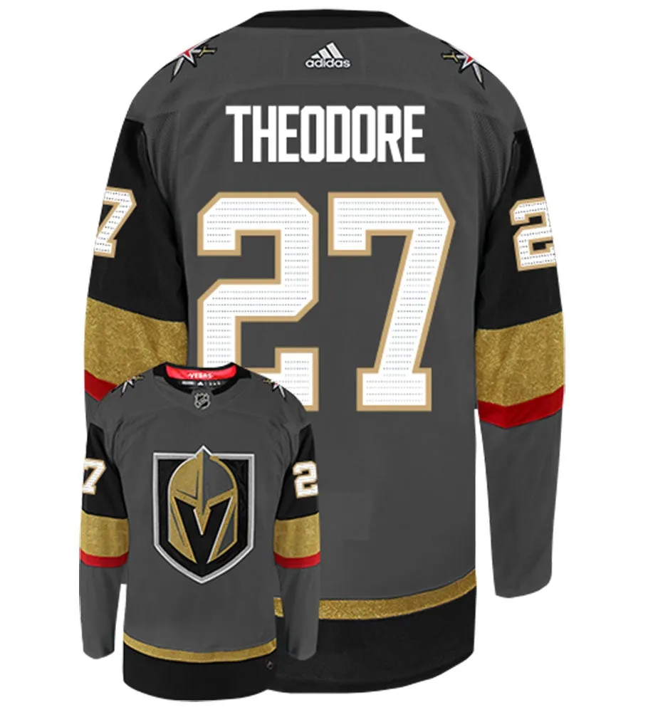 Shea Theodore Vegas Golden Knights Adidas Authentic Home NHL Hockey Jersey     