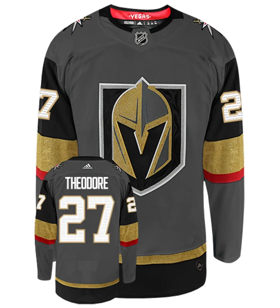 Shea Theodore Vegas Golden Knights Adidas Authentic Home NHL Hockey Jersey     