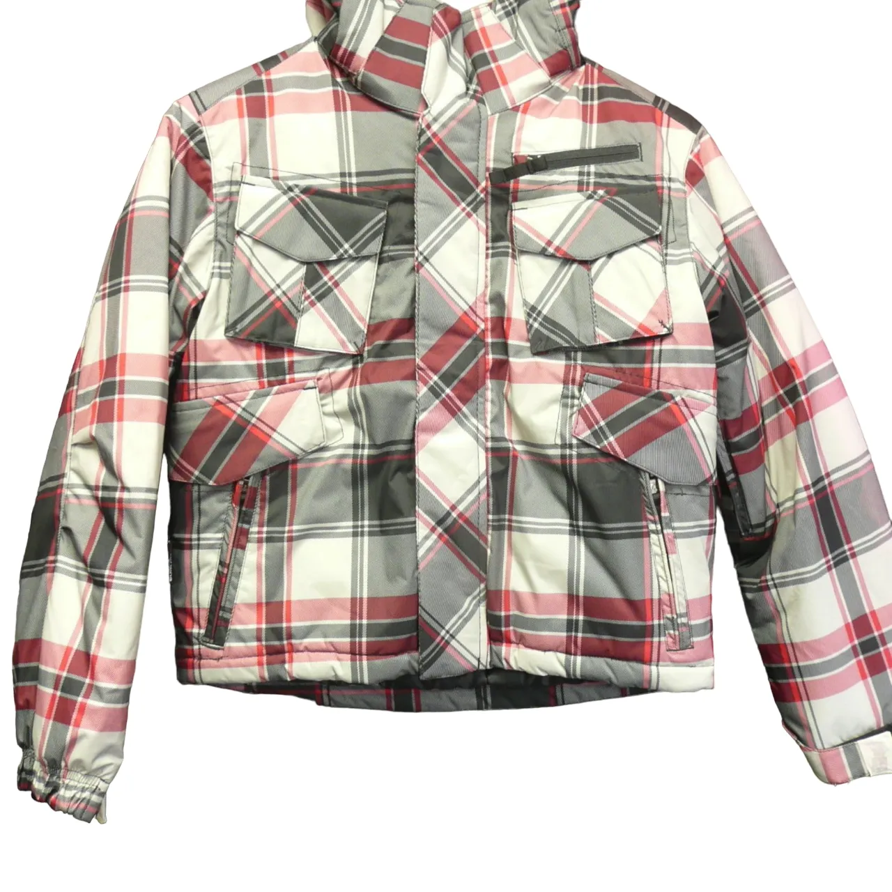 Turbine Boy's Shifty Snowboard Jacket - Black Plaid