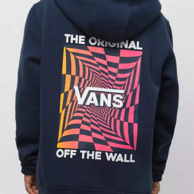 Vans Little Kids Gradient Checking Pull Over Hoodie  - Dress Blues